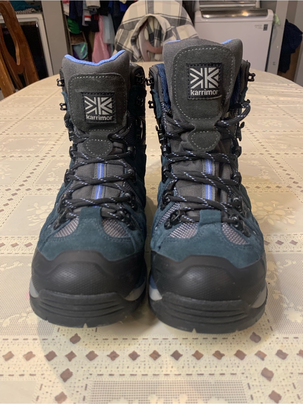Karrimor Women’s Lynx Leopard Ladies WTX NVY Navy Blue Hiking Boots Womens 8